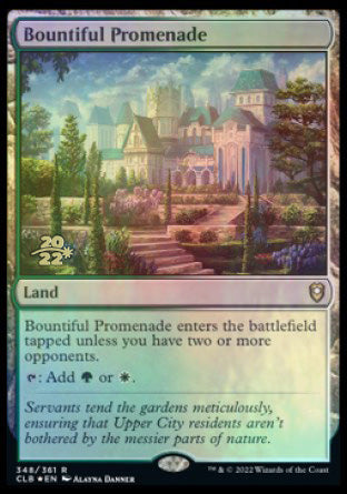 Bountiful Promenade [Commander Legends: Battle for Baldur's Gate Prerelease Promos] | Jomio and Rueliete's Cards and Comics