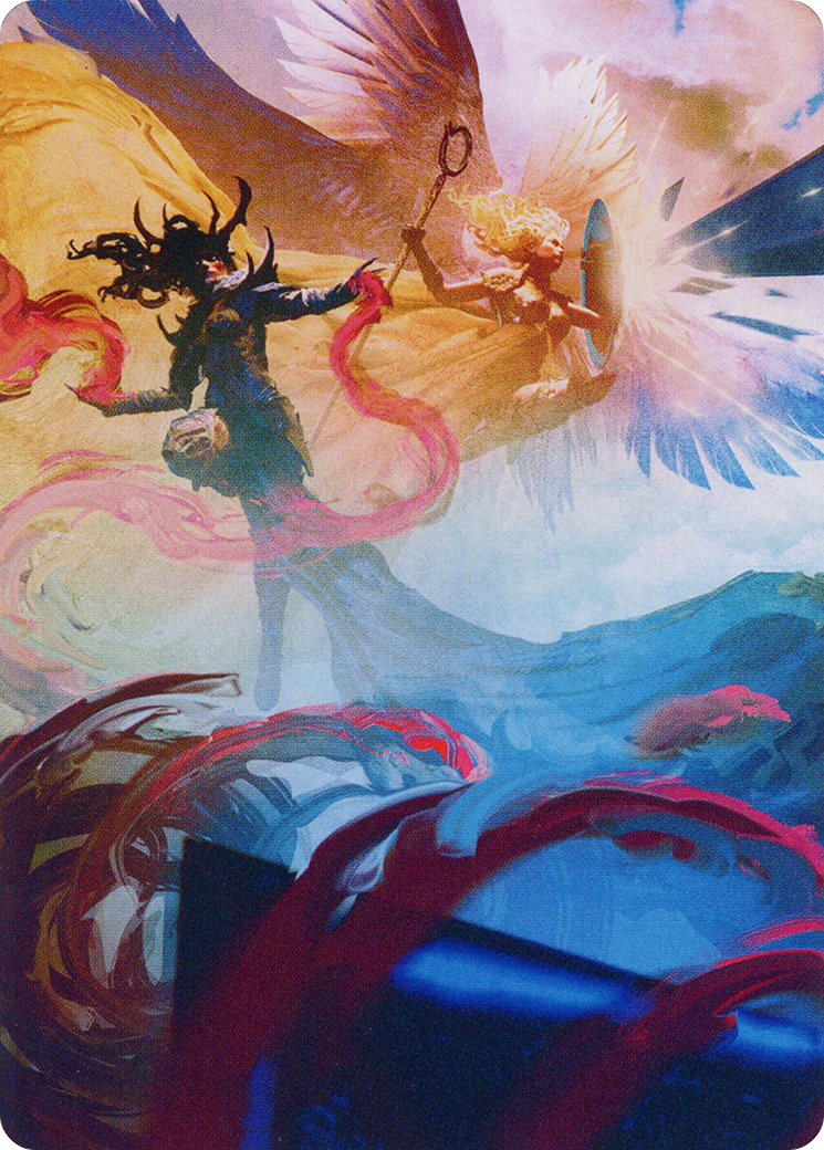 Drana and Linvala Art Card [March of the Machine Art Series] | Jomio and Rueliete's Cards and Comics