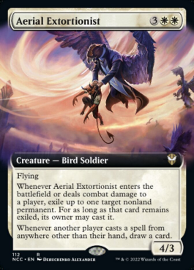 Aerial Extortionist (Extended Art) [Streets of New Capenna Commander] | Jomio and Rueliete's Cards and Comics