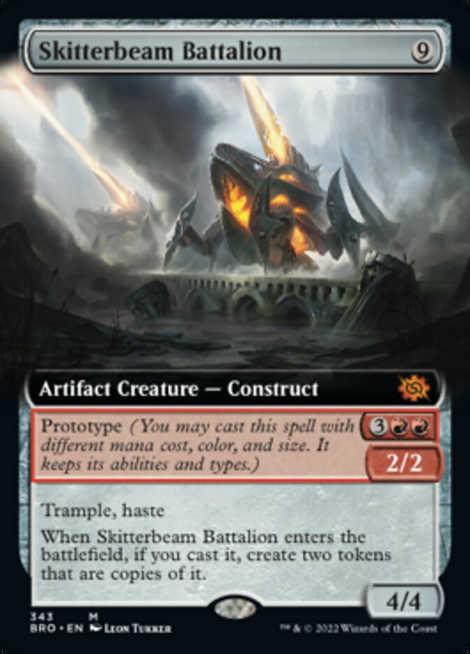 Skitterbeam Battalion (Extended Art) [The Brothers' War] | Jomio and Rueliete's Cards and Comics