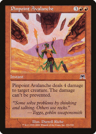 Pinpoint Avalanche [Onslaught] | Jomio and Rueliete's Cards and Comics