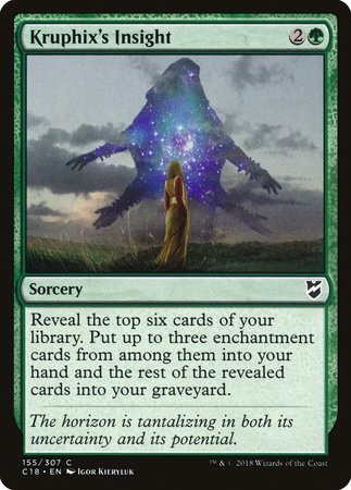 Kruphix's Insight [Commander 2018] | Jomio and Rueliete's Cards and Comics