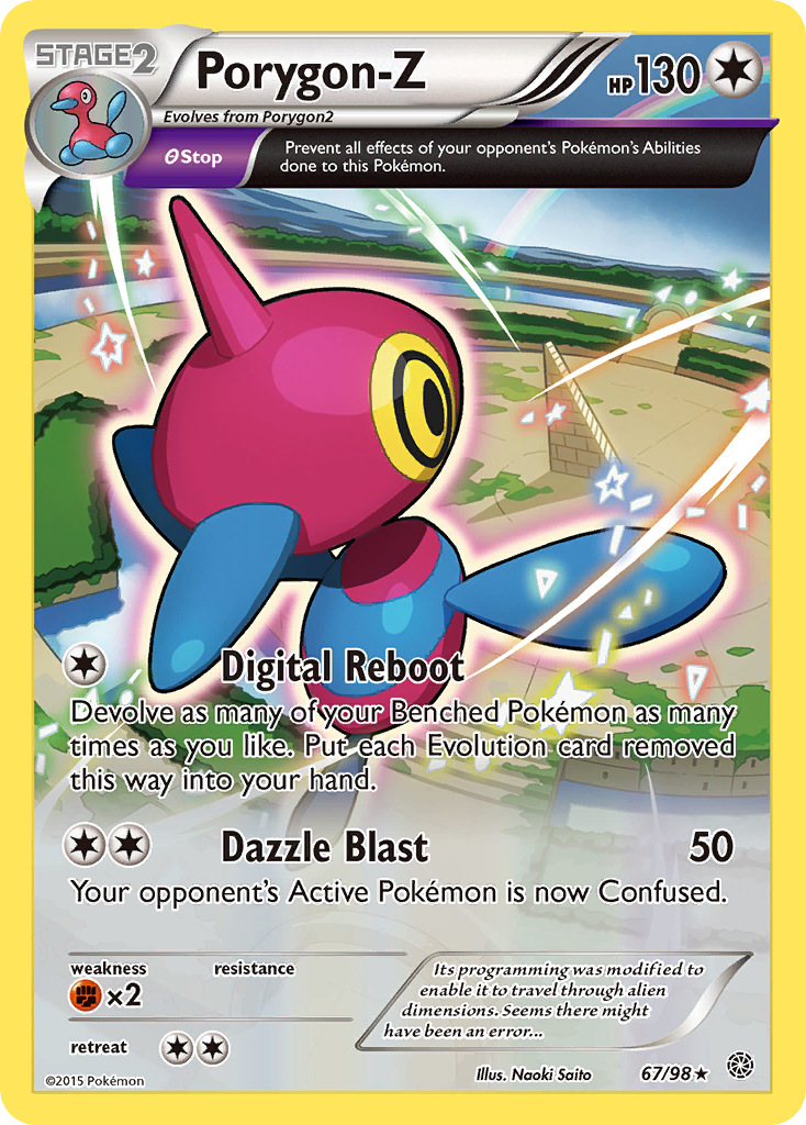 Porygon-Z (67/98) [XY: Ancient Origins] | Jomio and Rueliete's Cards and Comics