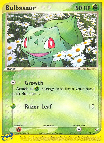 Bulbasaur (39/95) [EX: Team Magma vs Team Aqua] | Jomio and Rueliete's Cards and Comics