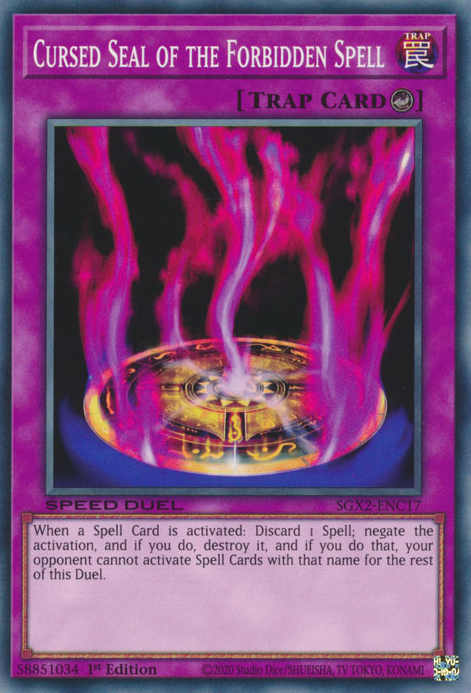 Cursed Seal of the Forbidden Spell [SGX2-ENC17] Common | Jomio and Rueliete's Cards and Comics