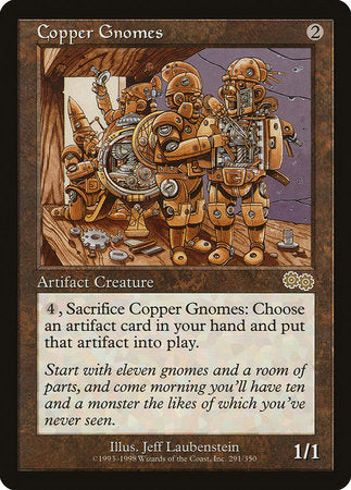 Copper Gnomes [Urza's Saga] | Jomio and Rueliete's Cards and Comics