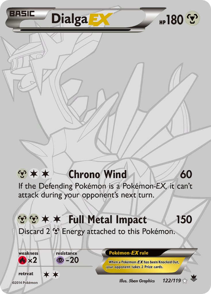 Dialga EX (122/119) [XY: Phantom Forces] | Jomio and Rueliete's Cards and Comics