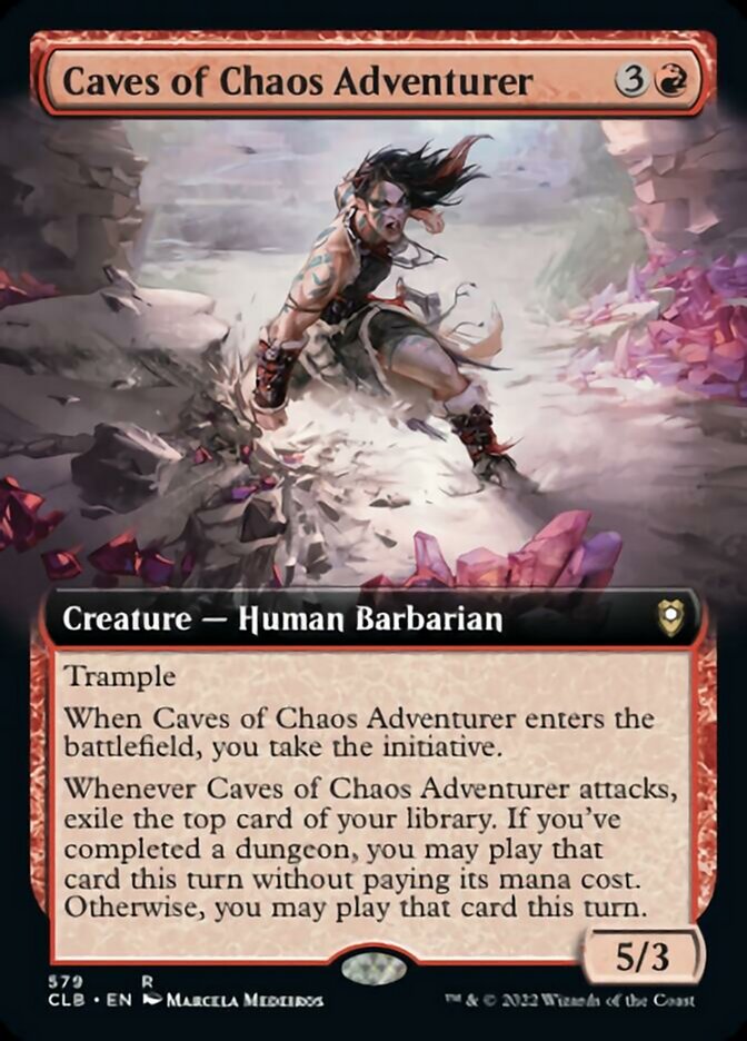 Caves of Chaos Adventurer (Extended Art) [Commander Legends: Battle for Baldur's Gate] | Jomio and Rueliete's Cards and Comics