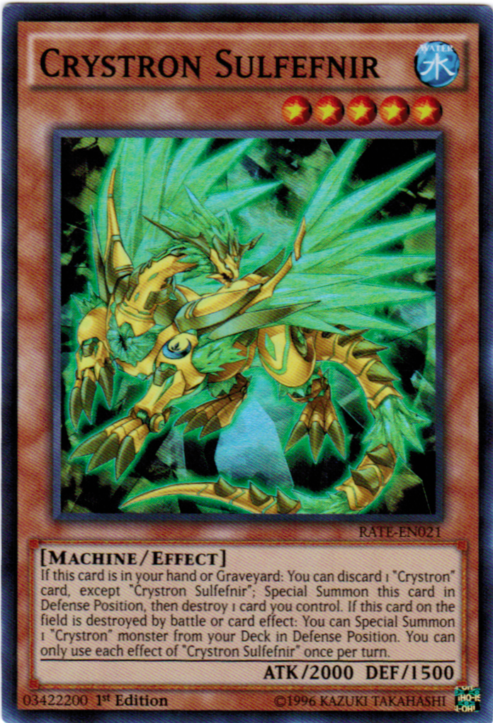 Crystron Sulfefnir [RATE-EN021] Super Rare | Jomio and Rueliete's Cards and Comics