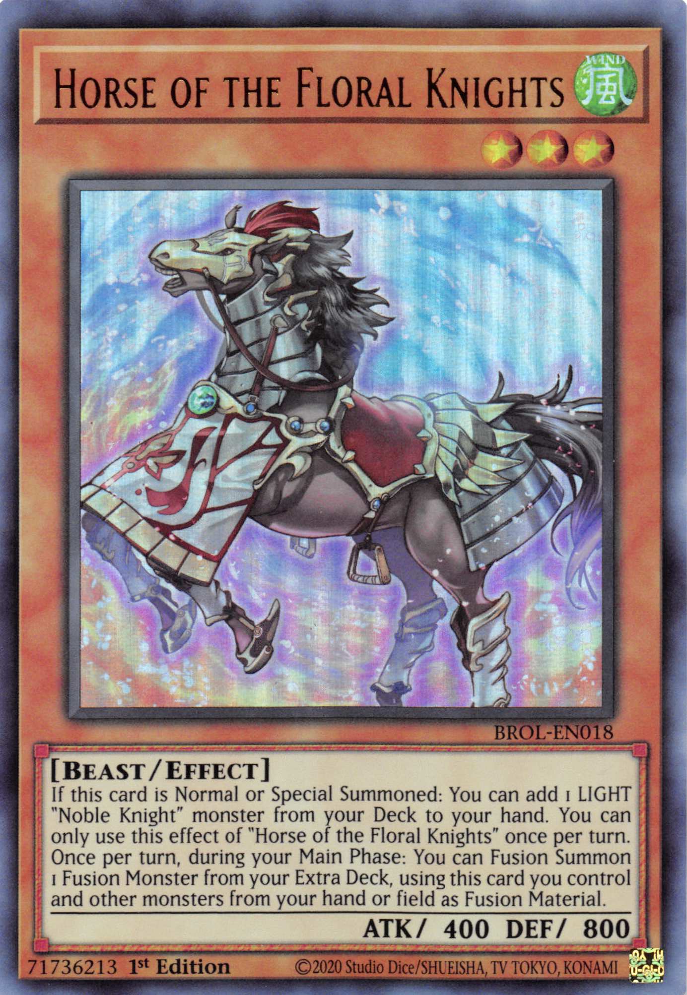 Horse of the Floral Knights [BROL-EN018] Ultra Rare | Jomio and Rueliete's Cards and Comics