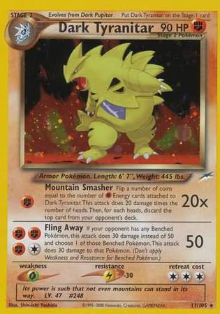 Dark Tyranitar (11/105) [Neo Destiny Unlimited] | Jomio and Rueliete's Cards and Comics