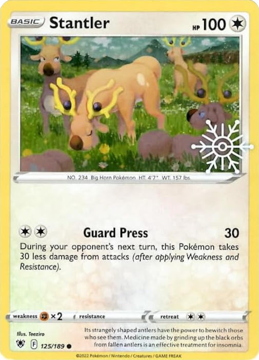 Stantler (125/189) (Holiday Calendar) [Sword & Shield: Astral Radiance] | Jomio and Rueliete's Cards and Comics