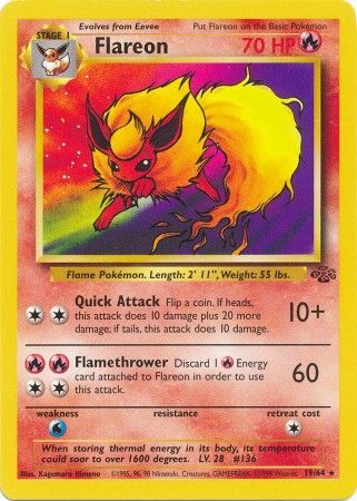 Flareon (19/64) [Jungle Unlimited] | Jomio and Rueliete's Cards and Comics