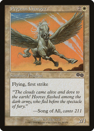 Pegasus Charger [Urza's Saga] | Jomio and Rueliete's Cards and Comics