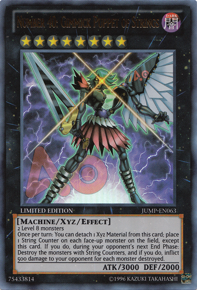 Number 40: Gimmick Puppet of Strings [JUMP-EN063] Ultra Rare | Jomio and Rueliete's Cards and Comics