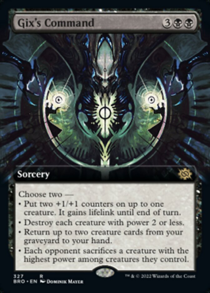 Gix's Command (Extended Art) [The Brothers' War] | Jomio and Rueliete's Cards and Comics