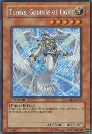 Tethys, Goddess of Light [CRMS-EN095] Secret Rare | Jomio and Rueliete's Cards and Comics