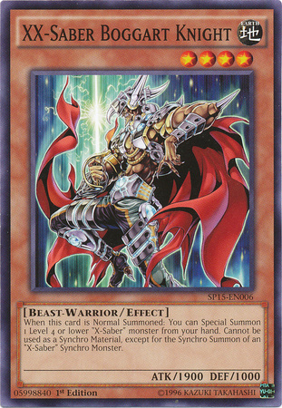 XX-Saber Boggart Knight [SP15-EN006] Common | Jomio and Rueliete's Cards and Comics