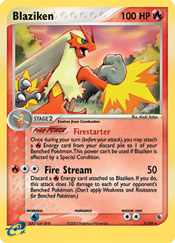 Blaziken (3/109) [EX: Battle Stadium] | Jomio and Rueliete's Cards and Comics