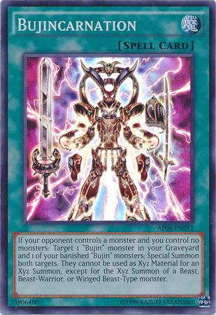 Bujincarnation [AP06-EN012] Super Rare | Jomio and Rueliete's Cards and Comics