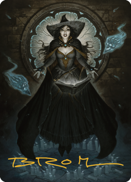Tasha, the Witch Queen Art Card (76) (Gold-Stamped Signature) [Commander Legends: Battle for Baldur's Gate Art Series] | Jomio and Rueliete's Cards and Comics