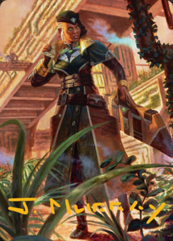 Vivien on the Hunt Art Card (Gold-Stamped Signature) [Streets of New Capenna Art Series] | Jomio and Rueliete's Cards and Comics