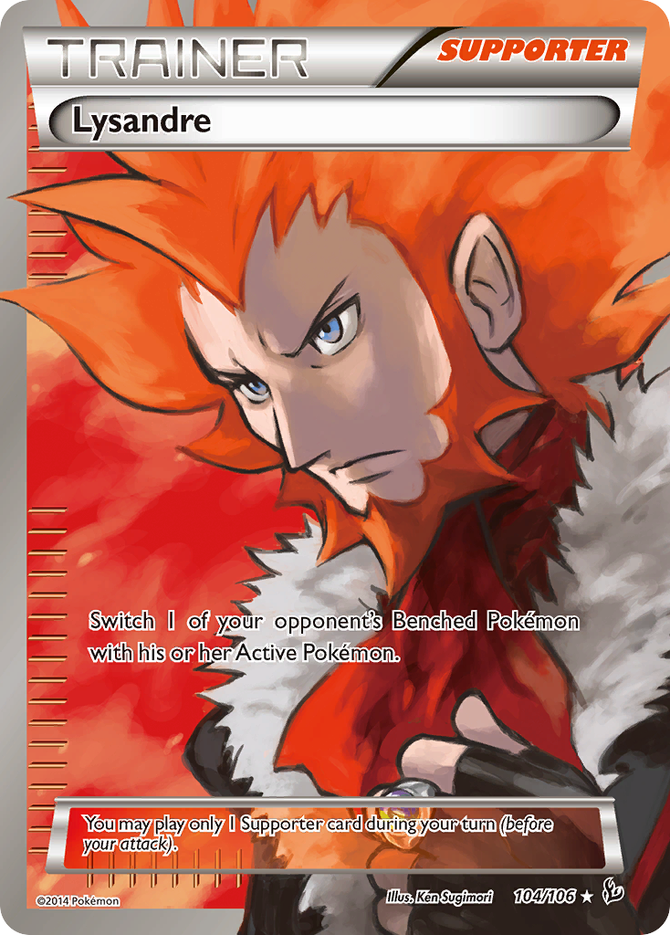 Lysandre (104/106) [XY: Flashfire] | Jomio and Rueliete's Cards and Comics