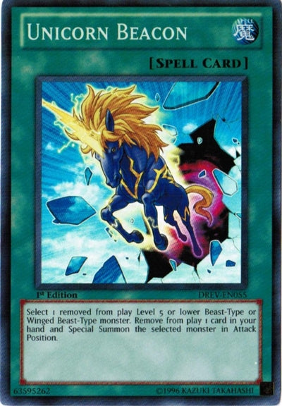 Unicorn Beacon [DREV-EN055] Super Rare | Jomio and Rueliete's Cards and Comics