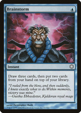 Brainstorm [Coldsnap Theme Decks] | Jomio and Rueliete's Cards and Comics
