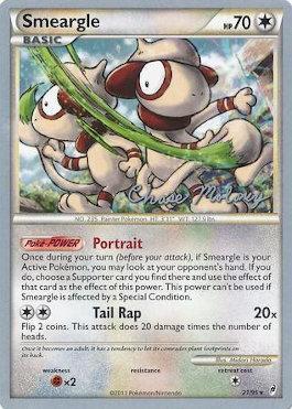 Smeargle (8/90) (Eeltwo - Chase Moloney) [World Championships 2012] | Jomio and Rueliete's Cards and Comics