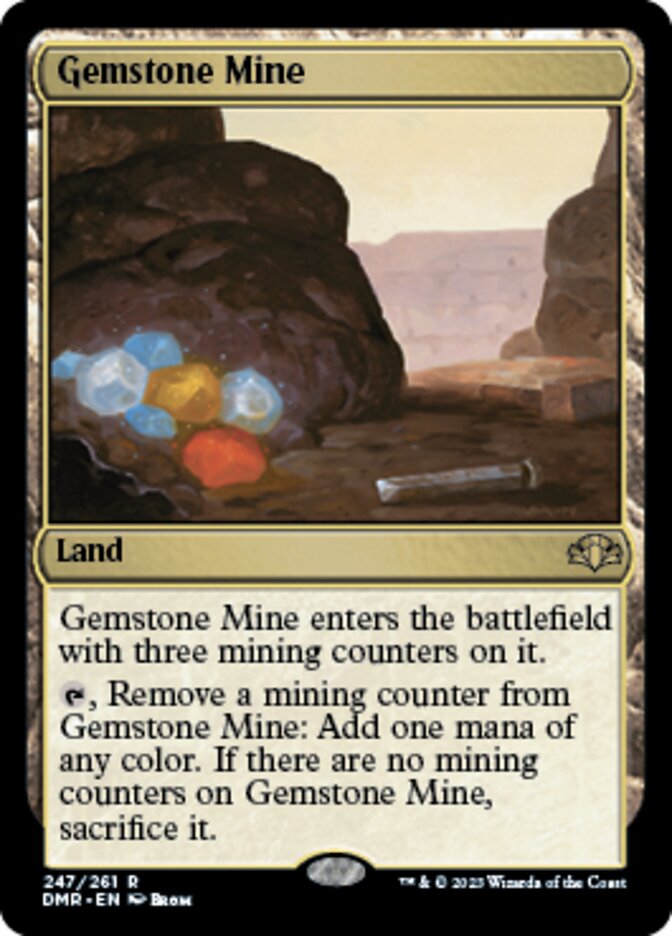 Gemstone Mine [Dominaria Remastered] | Jomio and Rueliete's Cards and Comics