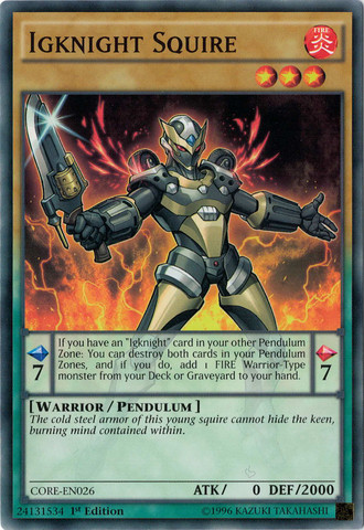 Igknight Squire [CORE-EN026] Common | Jomio and Rueliete's Cards and Comics