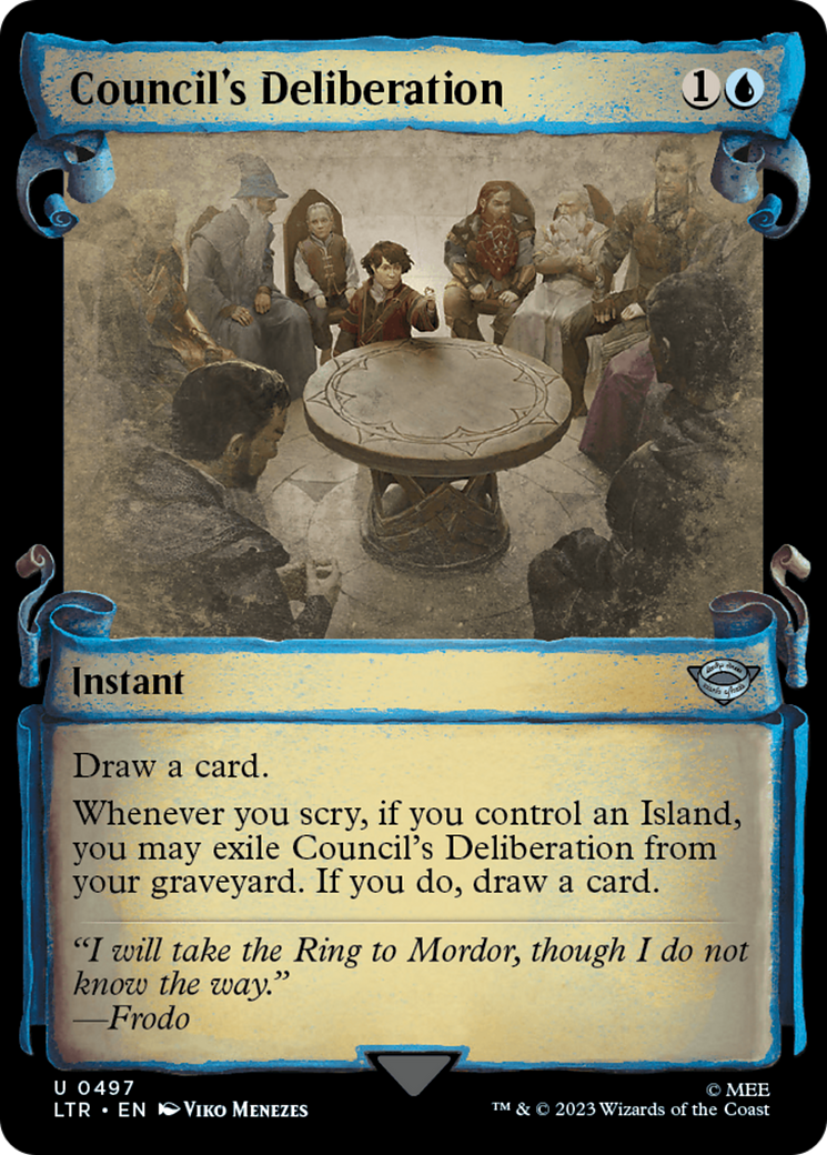 Council's Deliberation [The Lord of the Rings: Tales of Middle-Earth Showcase Scrolls] | Jomio and Rueliete's Cards and Comics