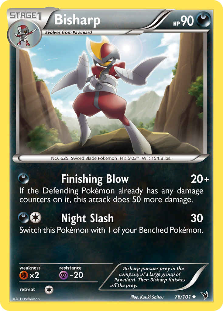 Bisharp (76/101) [Black & White: Noble Victories] | Jomio and Rueliete's Cards and Comics