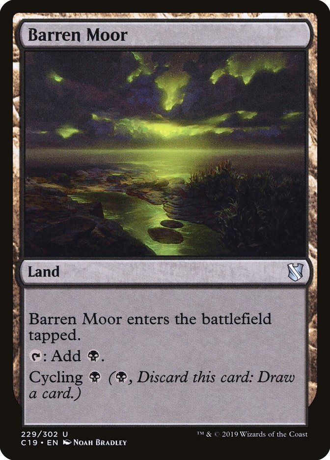 Barren Moor [Commander 2019] | Jomio and Rueliete's Cards and Comics