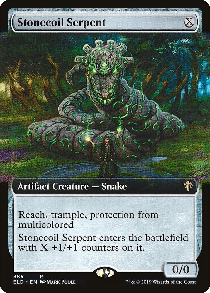 Stonecoil Serpent (Extended Art) [Throne of Eldraine] | Jomio and Rueliete's Cards and Comics