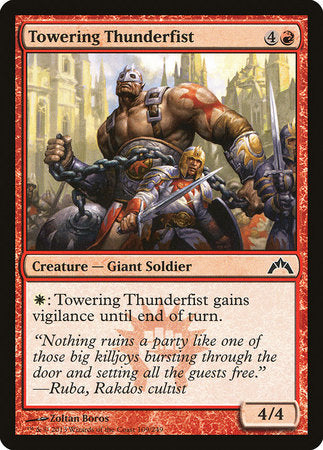Towering Thunderfist [Gatecrash] | Jomio and Rueliete's Cards and Comics