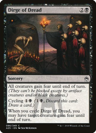 Dirge of Dread [Masters 25] | Jomio and Rueliete's Cards and Comics