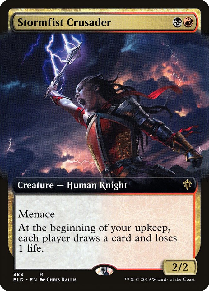 Stormfist Crusader (Extended Art) [Throne of Eldraine] | Jomio and Rueliete's Cards and Comics