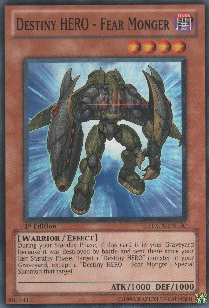 Destiny HERO - Fear Monger [LCGX-EN130] Common | Jomio and Rueliete's Cards and Comics
