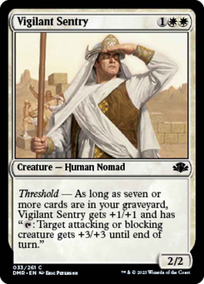Vigilant Sentry [Dominaria Remastered] | Jomio and Rueliete's Cards and Comics