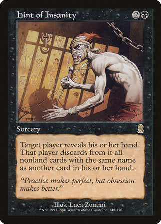 Hint of Insanity [Odyssey] | Jomio and Rueliete's Cards and Comics