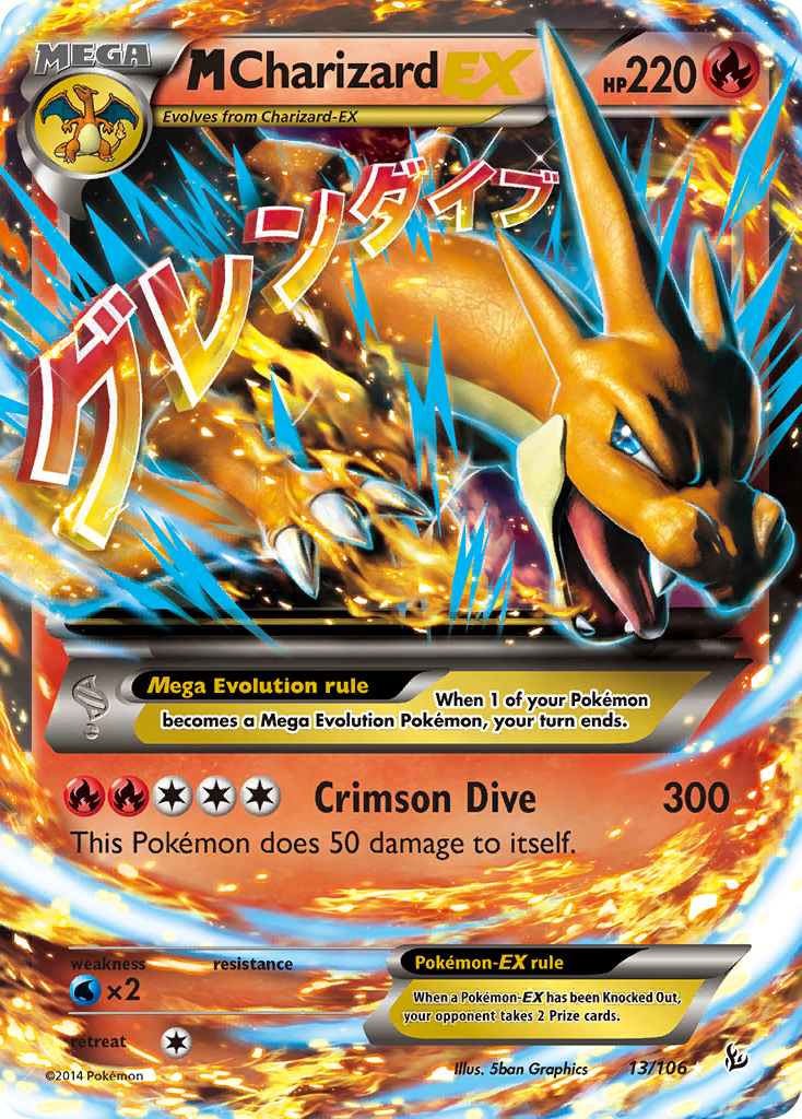 M Charizard EX (13/106) [XY: Flashfire] | Jomio and Rueliete's Cards and Comics