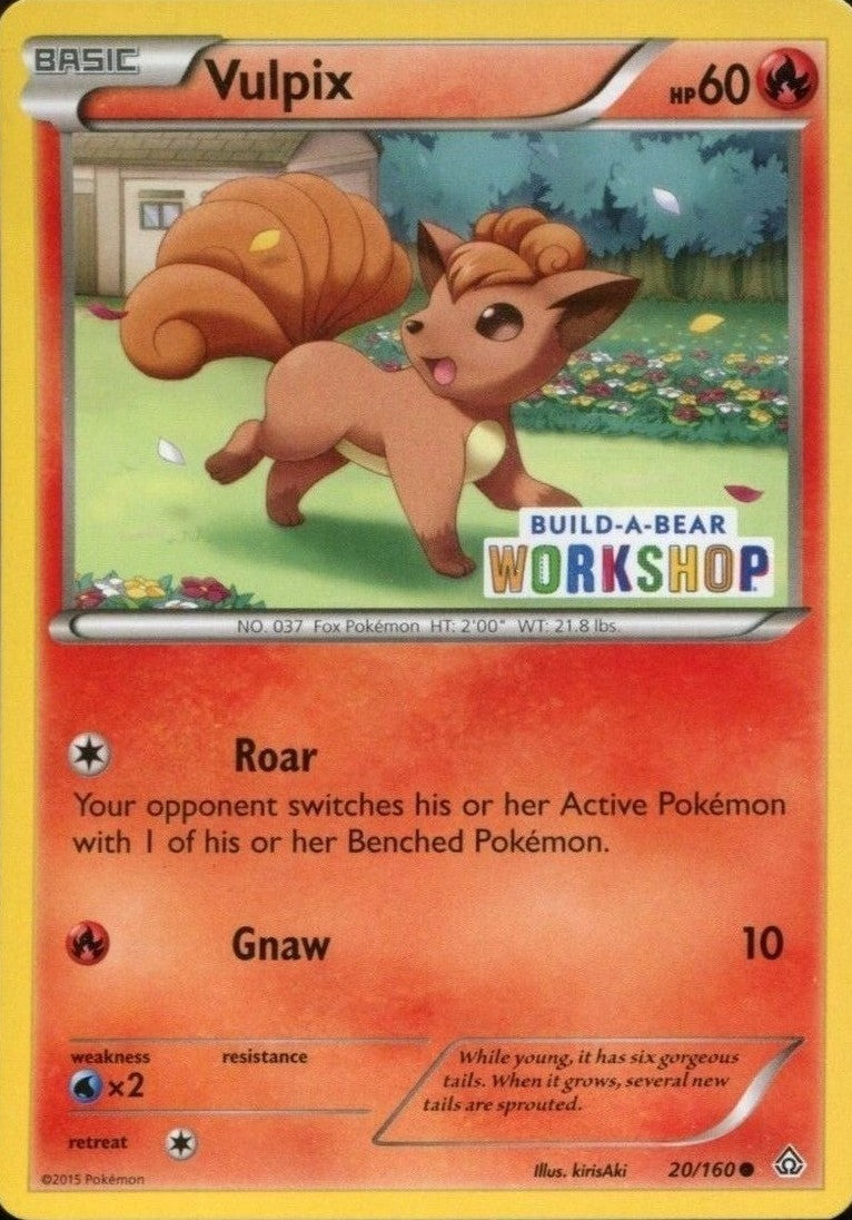 Vulpix (20/160) (Build A Bear Workshop Exclusive) [XY: Primal Clash] | Jomio and Rueliete's Cards and Comics