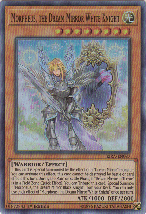 Morpheus, the Dream Mirror White Knight [RIRA-EN087] Super Rare | Jomio and Rueliete's Cards and Comics
