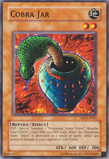 Cobra Jar [DR1-EN023] Common | Jomio and Rueliete's Cards and Comics