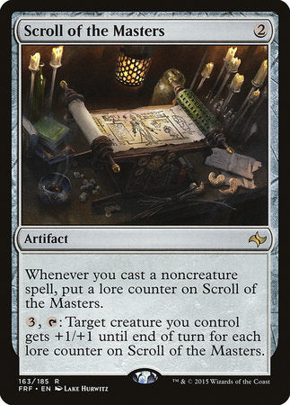 Scroll of the Masters [Fate Reforged] | Jomio and Rueliete's Cards and Comics