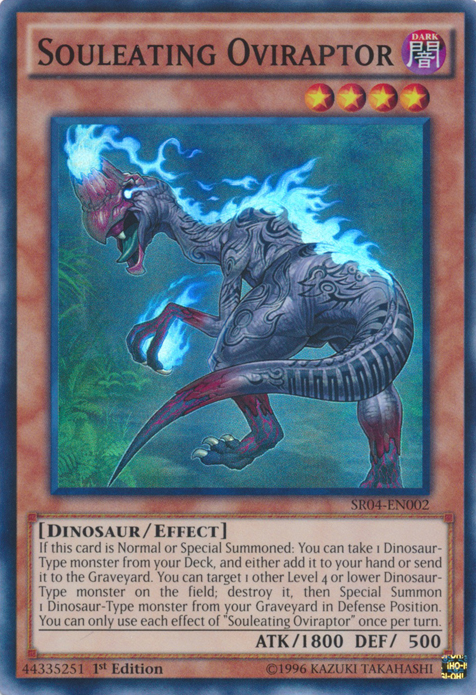 Souleating Oviraptor [SR04-EN002] Super Rare | Jomio and Rueliete's Cards and Comics