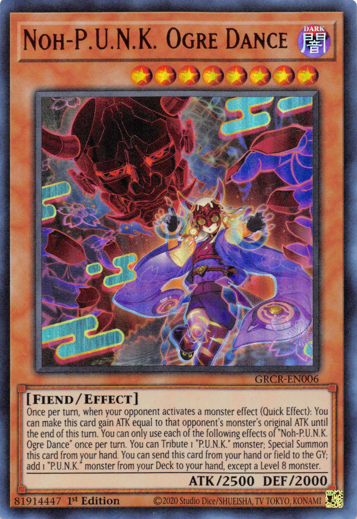 Noh-P.U.N.K. Ogre Dance [GRCR-EN006] Ultra Rare | Jomio and Rueliete's Cards and Comics
