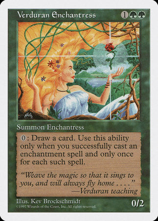 Verduran Enchantress [Fifth Edition] | Jomio and Rueliete's Cards and Comics